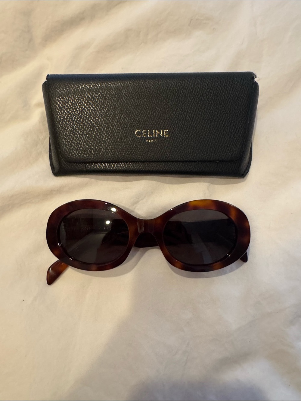 Celine Havana Tortoiseshell Round Sunglasses - B - Picture 5 of 8